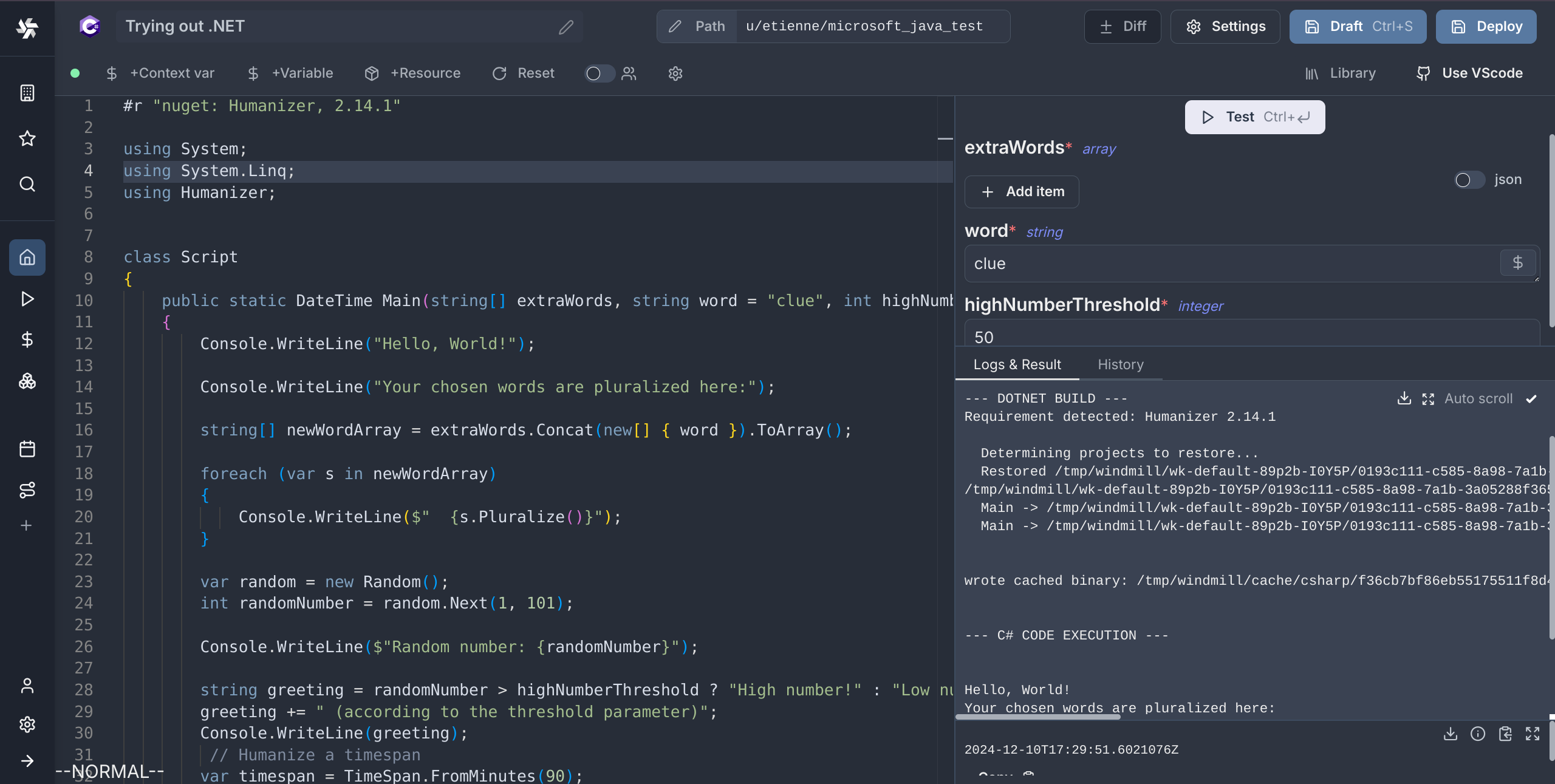 Editor for C#