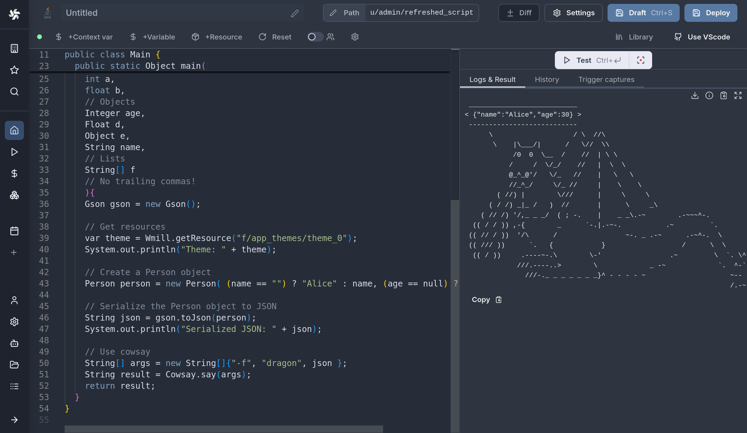 Editor for Java